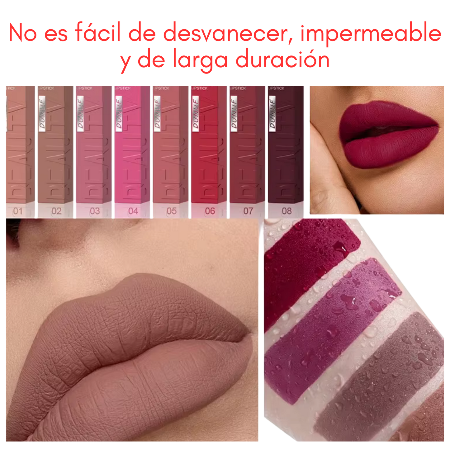 Pintalabios Mate De Larga Duración, Tono 65 - Seductres, Rosa Nude