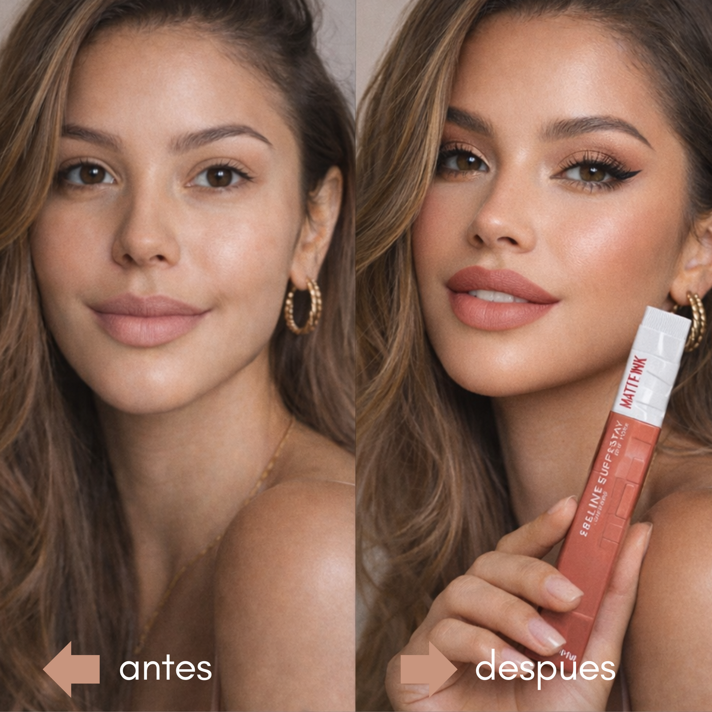 Pintalabios Mate De Larga Duración, Tono 65 - Seductres, Rosa Nude